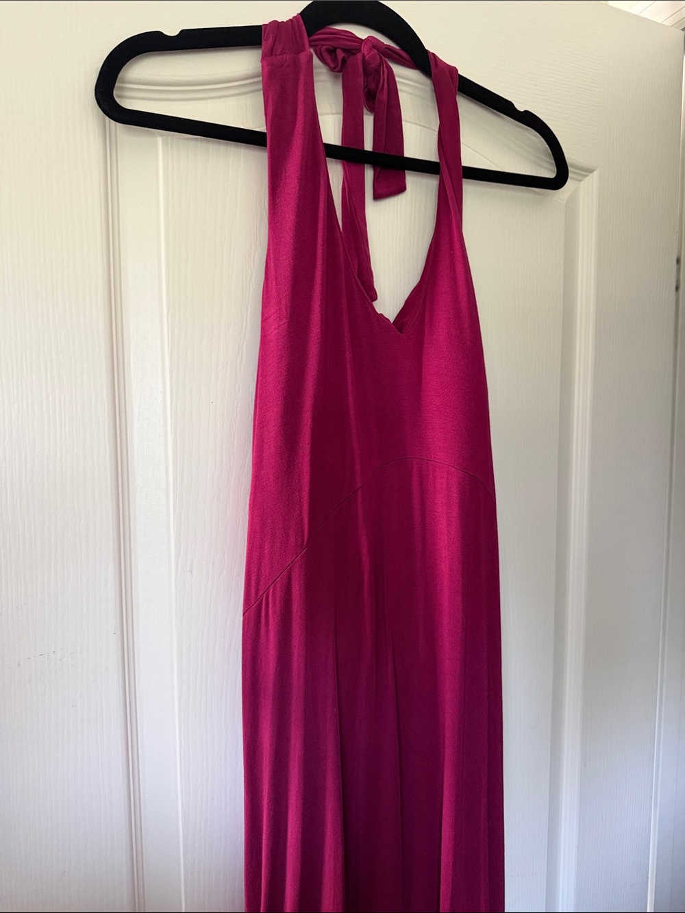 SheBird | The Harper Halter Midi Bra Dress in Ruby